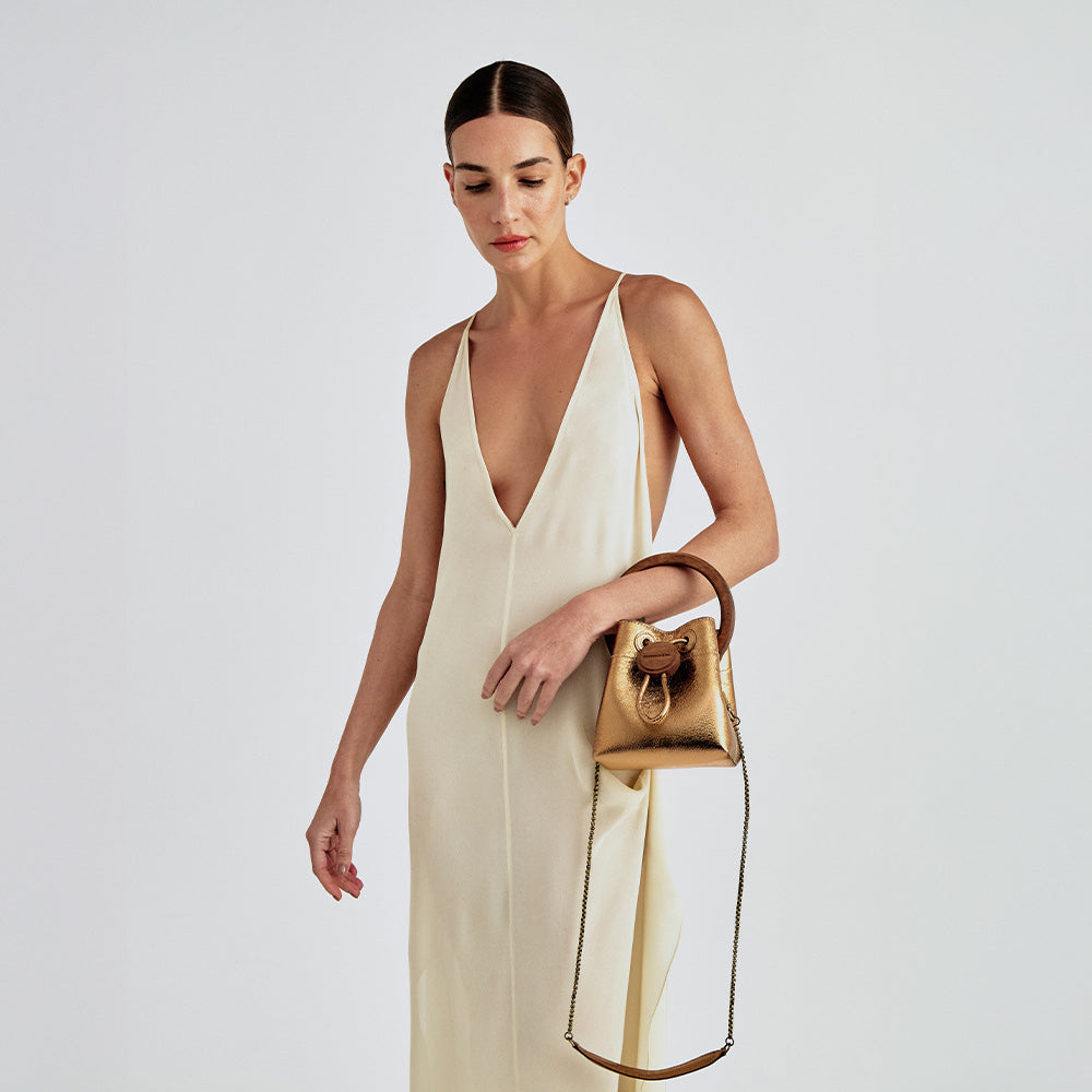 Ange Bucket Amber Bag